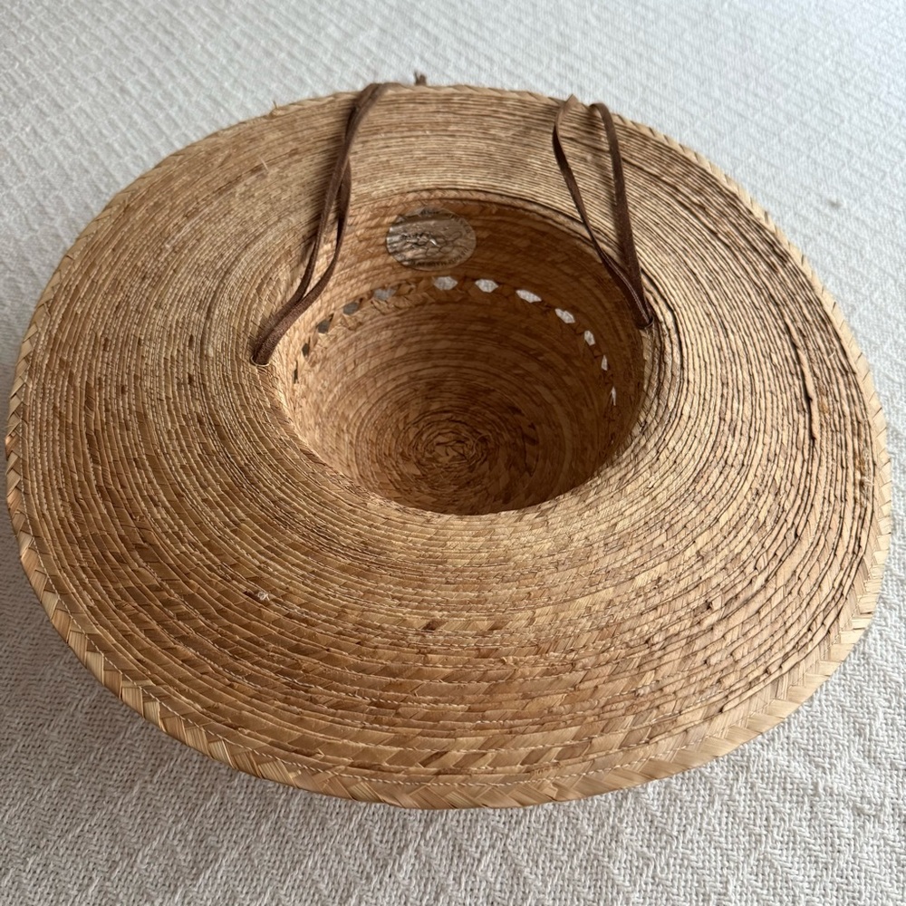 Tula Natural Straw Hat with Leather Details - Picture 4 of 11